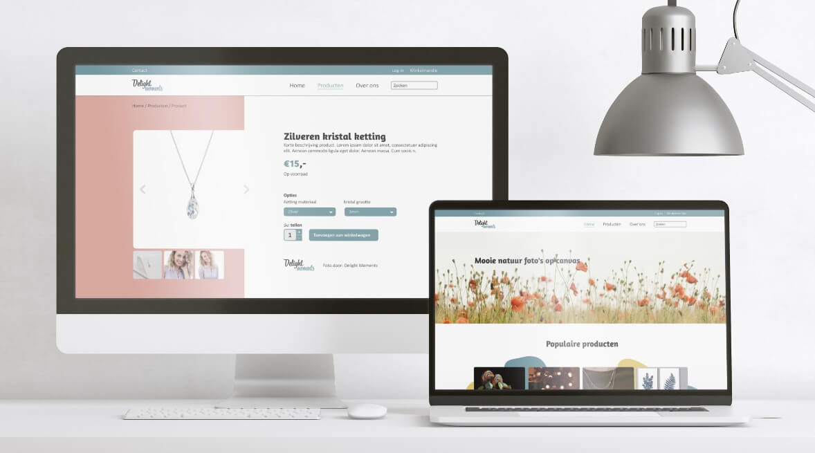 Delight moments website by Design Anderz